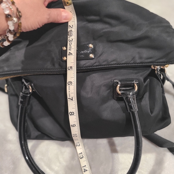 KATE SPADE  nylon/patent leather flap purse (double sections) - Picture 13 of 14